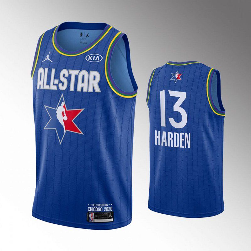 Men Houston Rockets #13 Harden Blue 2020 All Star NBA Jerseys->houston rockets->NBA Jersey